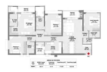 3 BHK Floor Plan